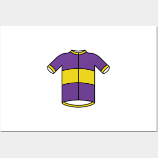 Yellow & Purple Cycling Jersey Posters and Art